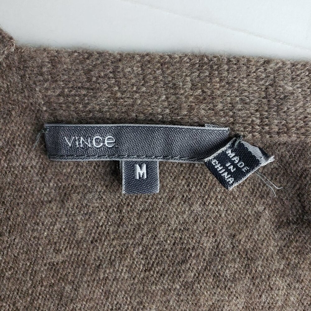 Vince Cashmere Knit Tan Taupe Shrug Sweater M Dolman Sleeve, Very good condition - Picture 7 of 9